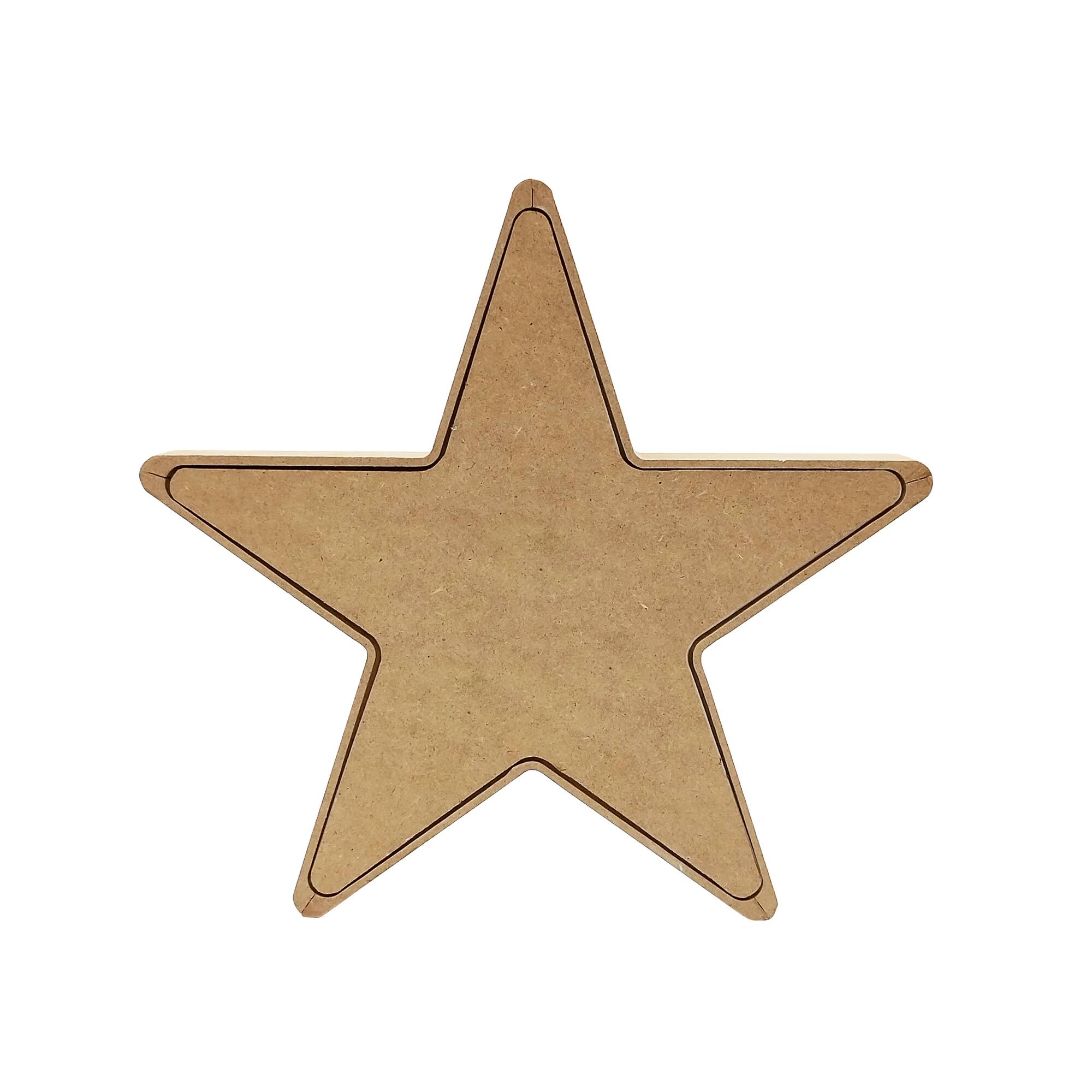 12" Blue Gingham Star Tabletop Décor by Celebrate It™